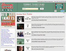 Tablet Screenshot of fenwayticketking.com